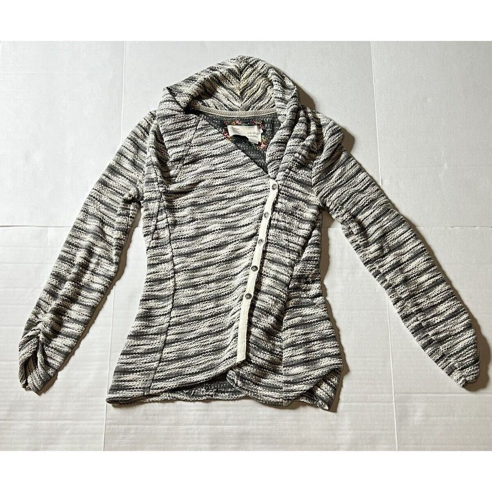 Anthropologie Saturday Sunday Gray Button Down Cardigan Sweater Women's Small